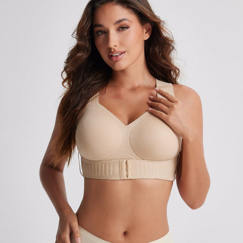 Brassière correctrice de posture nude, vue de face