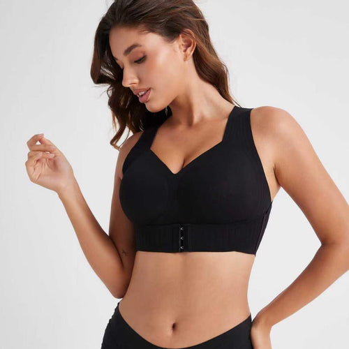Brassière noire portée